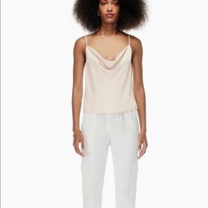 White Babaton Cowlneck Camisole